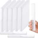 HESTYA 100 Pack 7 Inch Styling Combs Bulk, Dual-texture Teeth Design for All Hair Types, Unisex Comb for Salon, Barbershop & Home (White)
