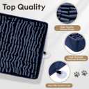 FunFurry Snuffle Mat for Dogs, Dog Puzzle Mat, Interactive Dog Toys for Enrichment,Sniff Mats with Non-Slip Backing,Suitable for Breeds and Sizes of Dogs (Navy, 17" X 15")