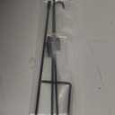 SZHLUX Garden Flag Stand, Premium Yard Flag Pole Holder (35.4''16.4'') Metal Powder-Coated Weather-Proof Paint with One Tiger Clip and Two Spring Stoppers Without Flag, Black (35.4'')