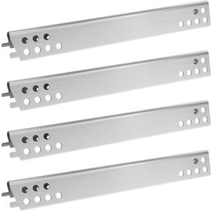 Kalomo 15 1/2" x 2" Stainless Steel Grill Heat Plates Shield Burner Cover Heat Tent Flame Tamer, BBQ Gas Grill Replacement Parts Kit for Charbroil Advantage Series 4 Burner 463344116, 466344116, 4Pcs