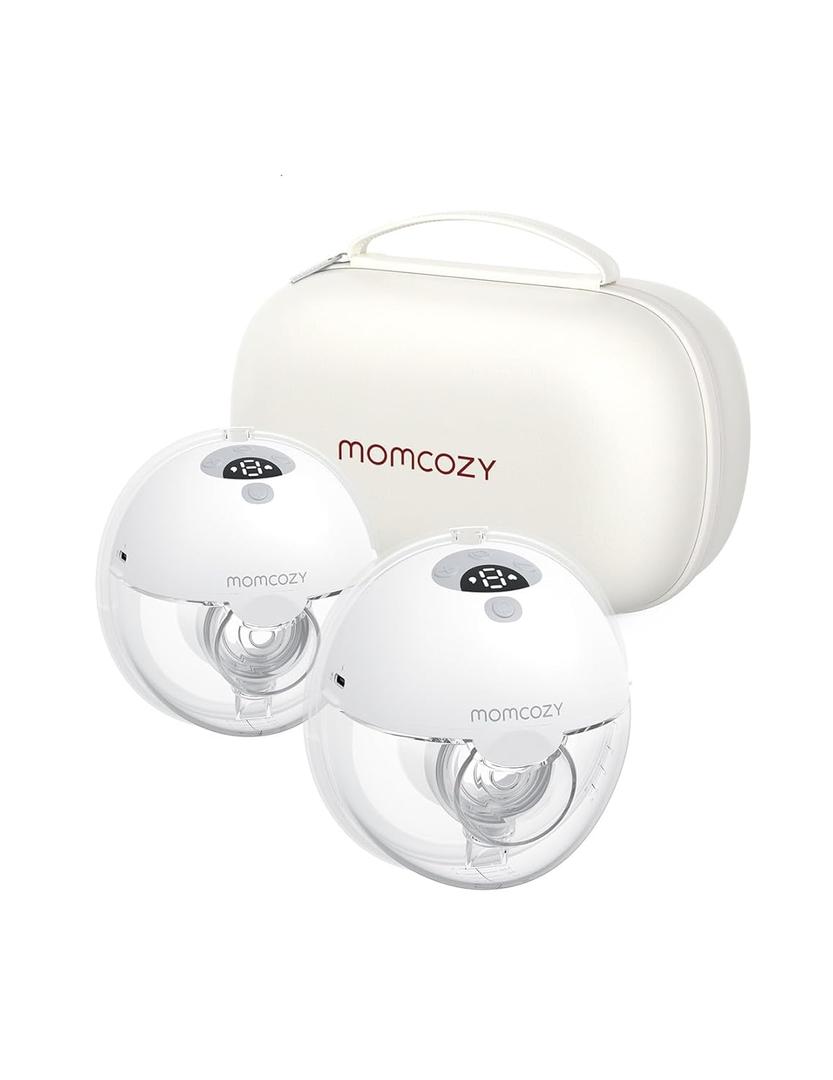 Momcozy Breast Pump, Double-Sealed Flange for Comfort - 24mm, 2 Pack Ash Gray