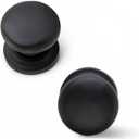 10 Pack Cabinet Knobs, Bun Drawer Pulls & Cupboard Drawer Knobs, Luxury Kitchen Solid Cast Iron 3-3/4" Black Cabinet Knob & Handles for Hardware Dresser