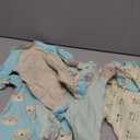 Gerber Baby Girls 4 Pack Sleep 'N Play Footie (Preemie, Aqua Fox)