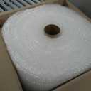 Amazon Basics Bubble Cushioning Wrap for Moving, Packing, Shipping and Storage, Heavy Duty Protection for Fragile Items, 12-inch x 100-foot Long Roll, Large 5/16", Clear