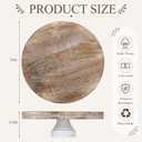 LemonRoad Large Round Wood Risers for Display, 16 Inch
