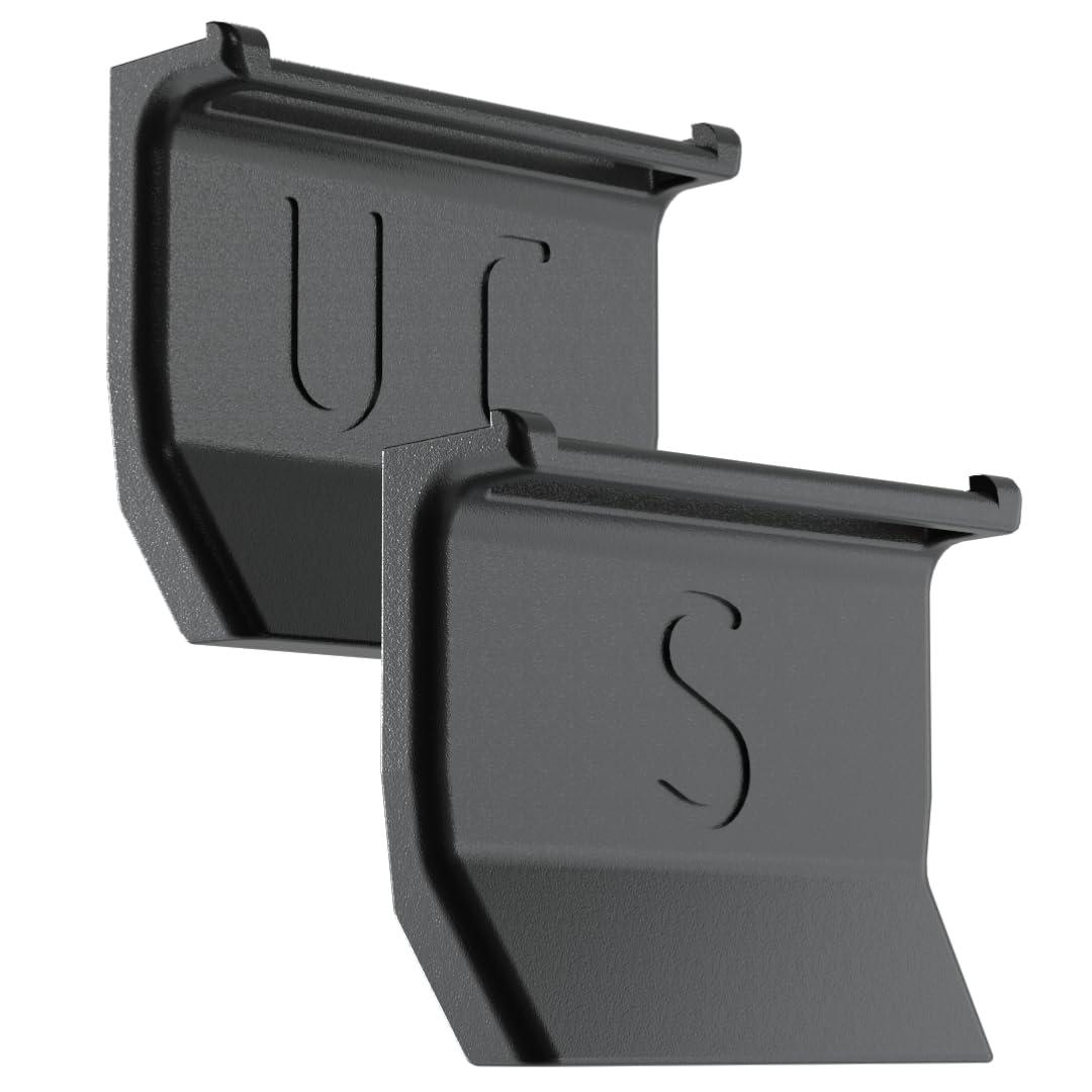 HYPE X1 Safety Razor Shave Settings - Sensitive (S) & Ultra-Close (UC) Settings, Durable Aerospace-Grade Aluminum, Magnetic snap-on design, Compatible with HYPE X1 Safety Razor for Men & Women-Black