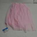 MAQIHAN 6 FT Pink Tulle Table Skirt  Table Skirt Tablecloth for Round Rectangular Tables Made of Tutu Fabric Restaurant Dessert Table Wedding Birthday Party Decor Disposable
