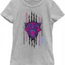 Marvel Girl's Panther Scratch T-Shirt (Large)