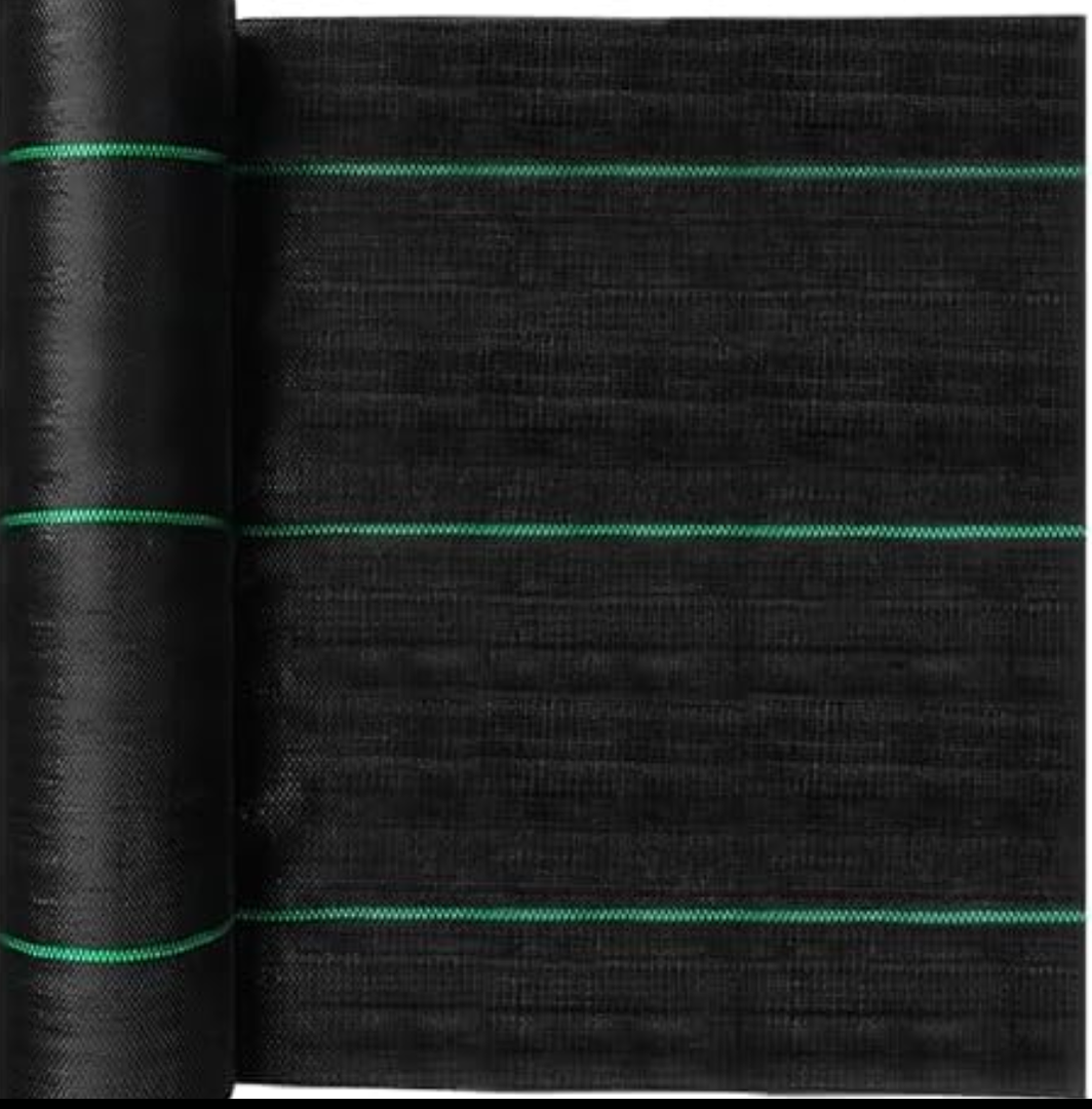 2.4oz-6.5FTx400FT Weed Barrier Landscape Fabric - Durable Weed Block Gardening Ground Cover Mat, Woven Geotextile Fabric for Underlayment, Commercial Driveway Stabilization, Weed Control Cloth