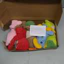 5 Pack Tough Dog Toys Stuffed Squeaky Dog Toys Assortment Plush Animal Dog Toy Value Bundle Puppy Pet Dog Toys for Small Medium Large Dogs