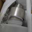 Foaming Soap Dispenser Set, 12 Oz Glass Hand Soap Dispenser with 304 Rust Proof Stainless Steel Pump, Waterproof Labels, for Bathroom Decor Kitchen College Dorm, White Silver Pump 2 Pack