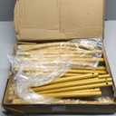 Wokceer 7.2 FT Wedding Arch Backdrop Stand, Gold Metal Arch Backdrop Stand for Wedding Ceremony Birthday Party Bridal Baby Shower Photo Booth Garden Floral Balloon Arches Decoration