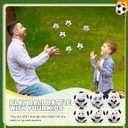 Arrowbash 12 Pcs Mini Face Stress Balls for Boys Girls Sport Funny Face Squeeze Foam Balls for Stress and Anxiety Relief for Party Favors Birthday Gift Decoration(Soccer)