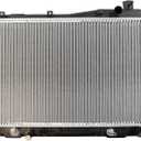 TRQ Radiator Assembly Aluminum Core Compatible with 01-05 Honda Civic CU2354 HO3010177