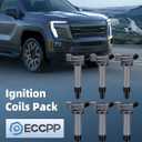 ECCPP UF267 6 ignition coils with 6 iridium Spark Plugs for Toyota for Lexus Avalon Camry Highlander Sienna ES300 RX300 V6 1 for MZFE Engine 88921393 UF-267 90080-19016