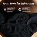 Black Bleach Proof Towels Set, 48 Pack 100% Cotton 16" X 27" Color Safe, Stain Resistant, Quick Drying Towels for Beauty, Hair and Nail Salon, Gym, Spa and Home Hair Care