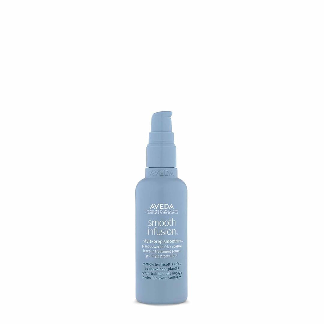 Aveda Smooth Infusion Style-Prep Smoother | Leave-In Anti-Frizz Serum | 72-Hour Frizz Defense & Control | Heat Protectant | 98% Naturally Derived*, 3.4 Fl Oz