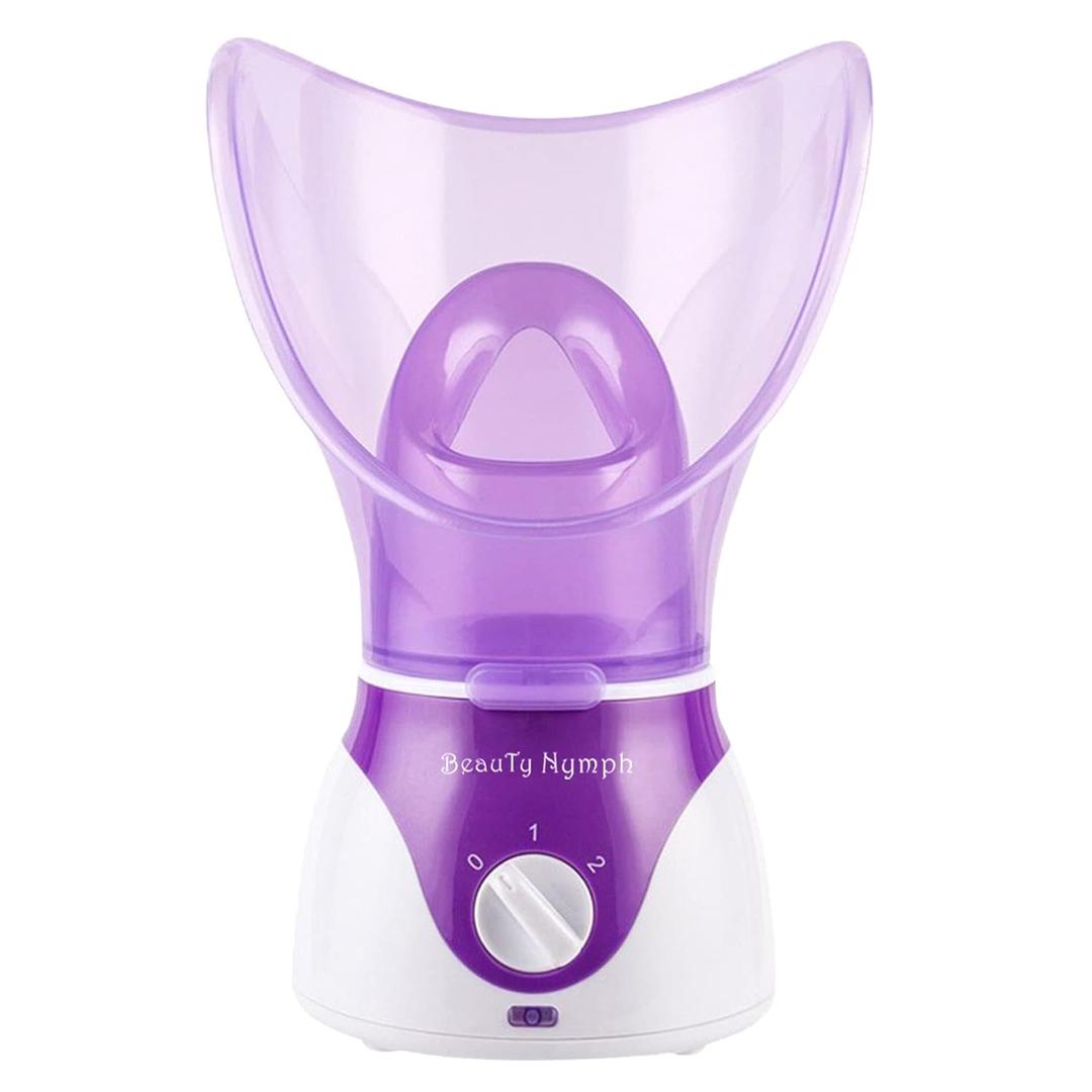 Face Steamer, Beauty Nymph Spa Home Facial Steamer Sauna Pores and Extract Blackheads, Rejuvenate and Hydrate Your Skin for Youthful Complexion- Face Steaming Skincare Deep Cleanse SPA (Purple)