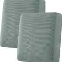 H.VERSAILTEX Super Stretch Stylish Cushions Covers/Furniture Cover Spandex Jacquard Small Checked Pattern Super Soft Slipcover Washable Individual (2 Cushion Loveseat, Sage)