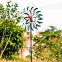 Stargarden Metal Wind Spinner,Two-Way Wind Sculptures,360 Degrees Kinetic Wind Spinners for Yard and Garden