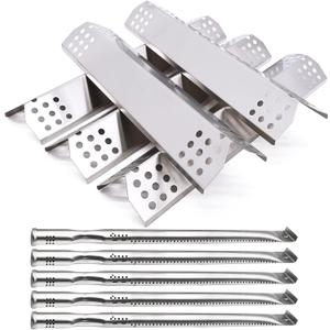 Repair Kit Compatible with Nexgrill 720-0882A 720-0896 720-0925 720-0896B 720-0896C 720-0896E Grills, Grill Flame Tamers Heat Shields & Grill Burner Tubes Replacement (5 Pack)