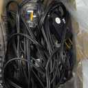 Outdoor String Lights 25 Feet G40 LED Patio Lights, Plug-in, 13 Plastic Edison Bulbs(1 Spare), Waterproof Connectable Hanging Light for Backyard Porch Balcony Party Decor, E12 Base, Black