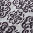 SoftLux Frosted Purple Texture Medallion Velvet Plush Fleece Throw Blanket, 50" x 60", Adults and Teens