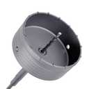 6-1/16 inch (154mm) Concrete Hole Saw with 220mm SDS Plus Shank Connecting Rod, Tungsten Carbide Teeth, Silver, For Concrete Cement Brick Stone Wall