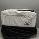 Pamo Babe Travel Crib Lightweight Baby Playard with Mattress Compact Play Yard with Detachable Legs (Black)