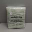 3x5 Modern Abstract Area Rug for Entryway, Lime Green Super Soft Washable Rug with Non-Slip, Low-Pile Door Mat Indoor for Living Room Bedroom, Carpet with Non-Shedding