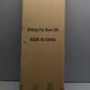 Dog Door for Sliding Glass Door, Adjustable Height 75 4/5" to 80 3/10" Sliding Door Pet Door Insert, Suitable for Dogs Up to 75 lbs, L