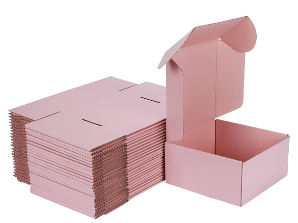 WIFTREY 100 Pcs Shipping Boxes 5.91X3.94X1.57, White Corrugated Cardboard Box for Shipping Small Business, Gift Packing, Mailing