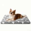 pobopobo Dog Bed Mat, Reversible Crate Pads for Small/Medium/Large Dogs & Cats Sleeping, Portable & Soft, Dog Beds Crate Pad M(30"*20"*1.5") (Gray)