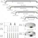 Brushed Nickel Grab Bars 18" 32" 36" 42" Bundle - 1.25" Diameter