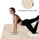 Large Yoga Mat (75.5"x47.6"x0.4"）Extra Wide & Thick 10mm
