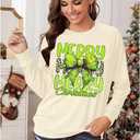 LUKYCILD Christmas Sweatshirts For Women Xmas That's It I'm Not Going Sweatshirt Holiday Winter Long Sleeve Shirt (XL)