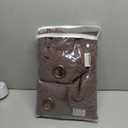 MIULEE 100% Blackout Linen Curtains for Bedroom Thermal Insulated Brown Grommet Room Darkening Curtains & Drapes Fall Decor for Living Room Nursery 52 x 84 Inch (2 Panels)