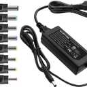 Kado AC/DC Power Adapter 12V-4A 3A 2.5A 2A 1.25A 1A Power Cord 5.5x2.1mm with 8 Tips Made for Sceptre Monitor, Echo Smart Speaker & Display, Webcam, Router, Mini PC, Projector, CCTV, Bluetooth Speaker