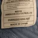 Kingnex Extra Wide Oversized King Bedspreads 128x120 for Tall King or Cal King Bed Ultrasonic Quilted Coverlet Set 3 Piece Include 1 Quilt 2 Pillowcases Blue