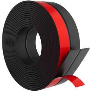 Weather Stripping, Door Draft Stopper Silicone Seal Strip for House and Glass Shower Doors for Collision and Side Gaps of Door and Windows, 36FT(L)2IN(W)Black