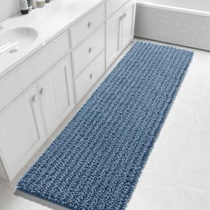 Yimobra Bathroom Runner Rug 70x24 Inch - Extra Long Non Slip Chenille Bath Mat, Soft & Absorbent, Machine Washable Shaggy Hallway Carpet for Vanity Tub Shower, Denim Blue Home Decor Accessories Yimobra Bathroom Runner Rug 70x24 Inch - Extra Long Non Slip Chenille Bath Mat, Soft & Absorbent, Machine Washable Shaggy Hallway Carpet for Vanity Tub Shower, Denim Blue Home Decor Accessories