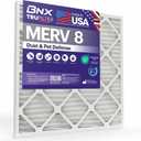 BNX TruFilter 10x24x1 Air Filter MERV 8 (4-Pack) - MADE IN USA Dust & Pet Defense Electrostatic Pleated Air Conditioner HVAC AC Furnace Filters for Dust, Pet, Mold, Pollen MPR 600 700 & FPR 5
