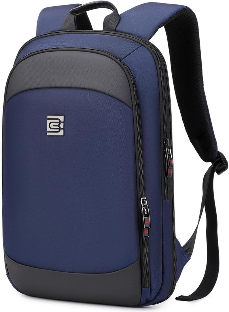 Business Backpack for Men 15.6 Inch,Slim & Expandable Waterproof Travel Laptop Backpack, Small