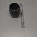 Toilet Bowl Brush and Holder with Stainless Steel Long Handle, Toilet Scrubber Brush with Durable Base, 360 Deep Cleaning Bristles for Bathroom, Compact Set for Small Space (Gray)