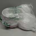 Ziliny 50 Pcs 1 Lb Christmas Bread Loaf Pans with Lids Snowflake Aluminum Loaf Pans Xmas 580ml Mini Round Disposable Baking Cupcake Tin Christmas Containers for Food Packing Gifts