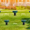 8PK new Mole Repellent for lawns Gopher Repellent Ultrasonic Solar Powered Snake Repellent Deterrent Mole Repeller Vole Repellent Outdoor Lawns Garden Yard All Pests Sonic Spikes Stakes Chaser upgrade