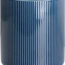 getstar Large Utensil Holder for Kitchen Counter,7.2" Vintage Ceramic Utensils Crocks Utensil Organizer for Spatula Farmhouse Kitchen Decor (Navy)