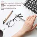 Gaoye Ultralight Blue Light Glasses for Women - Computer Protection Glasses for All Day Comfort - Anti UV Glare & Eyestrain (Black)