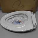 Toilet Seat, Elongated Toilet Seat with Toddler Seat Built in, Potty Training Toilet Seat Elongated Fits Both Adult and Child, with Slow Close and Magnets- Elongated (White)