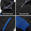SCODI Hoodies for Men Heavyweight Fleece Sweatshirt - Full Zip Up Thick Sherpa Lined Hooded Jacket (XXL)